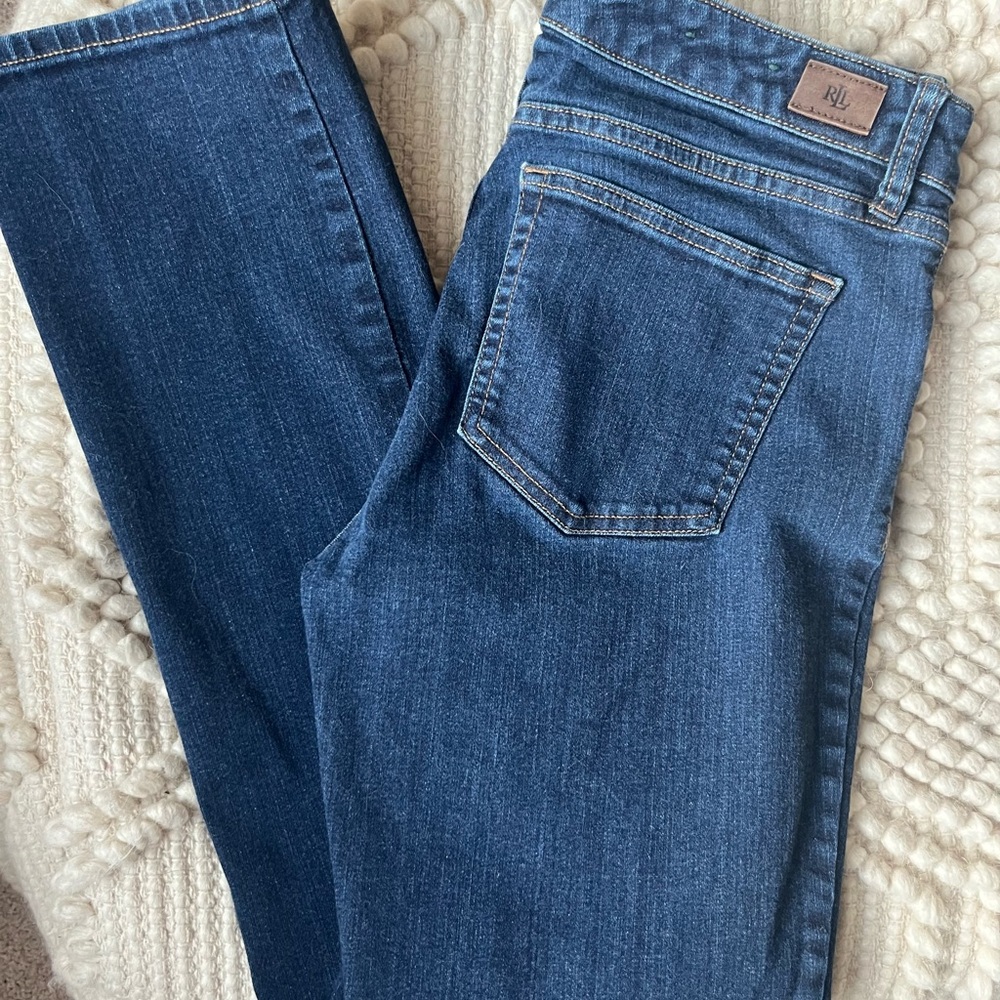 Lauren Ralph Lauren Blue Straight Leg Jeans